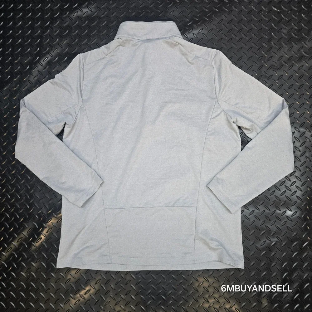 G/FORE Mens Quarter Zip Golf Pullover Light Heather Grey GMM000001 Size Large‎
